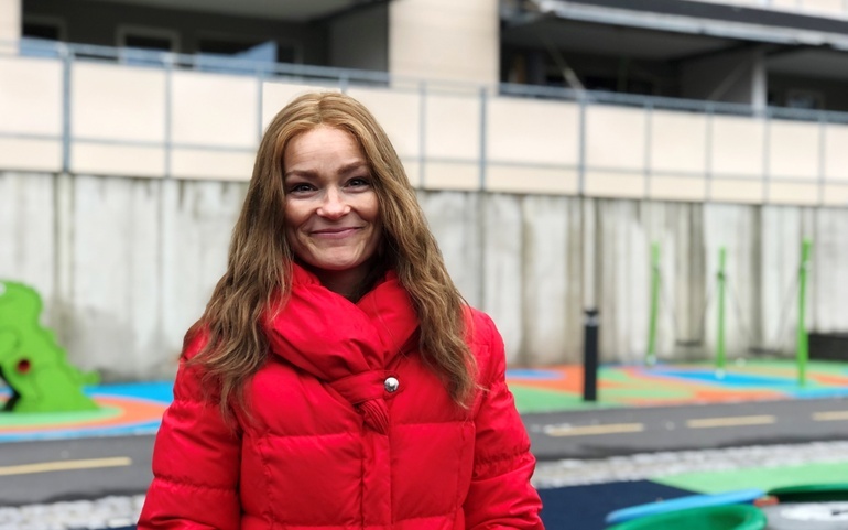 STOR ENDRING:- Noen av de som flytter, sier at de savner fellesskapet i Skytterdalen. Flere ønsker å få leilighet her, fordi de har hørt av andre at det er et bra sted å bo sier Andrea Rivrud Kornfeld, rådgiver for kommunalsjef for helse og sosial i Bærum kommune.